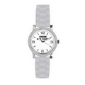 Unisex Campus Sport Watch W/ White Polyurethane Strap